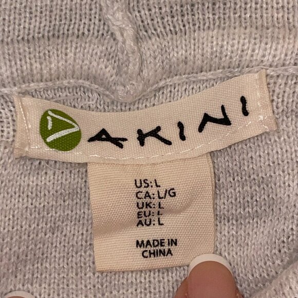 DAKINI Tunic Sweater Heather Oatmeal Size M - Picture 4 of 14